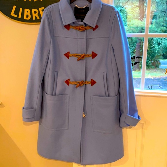 J. Crew Jackets & Blazers - Gorgeous blue Jcrew coat 6p EEUC